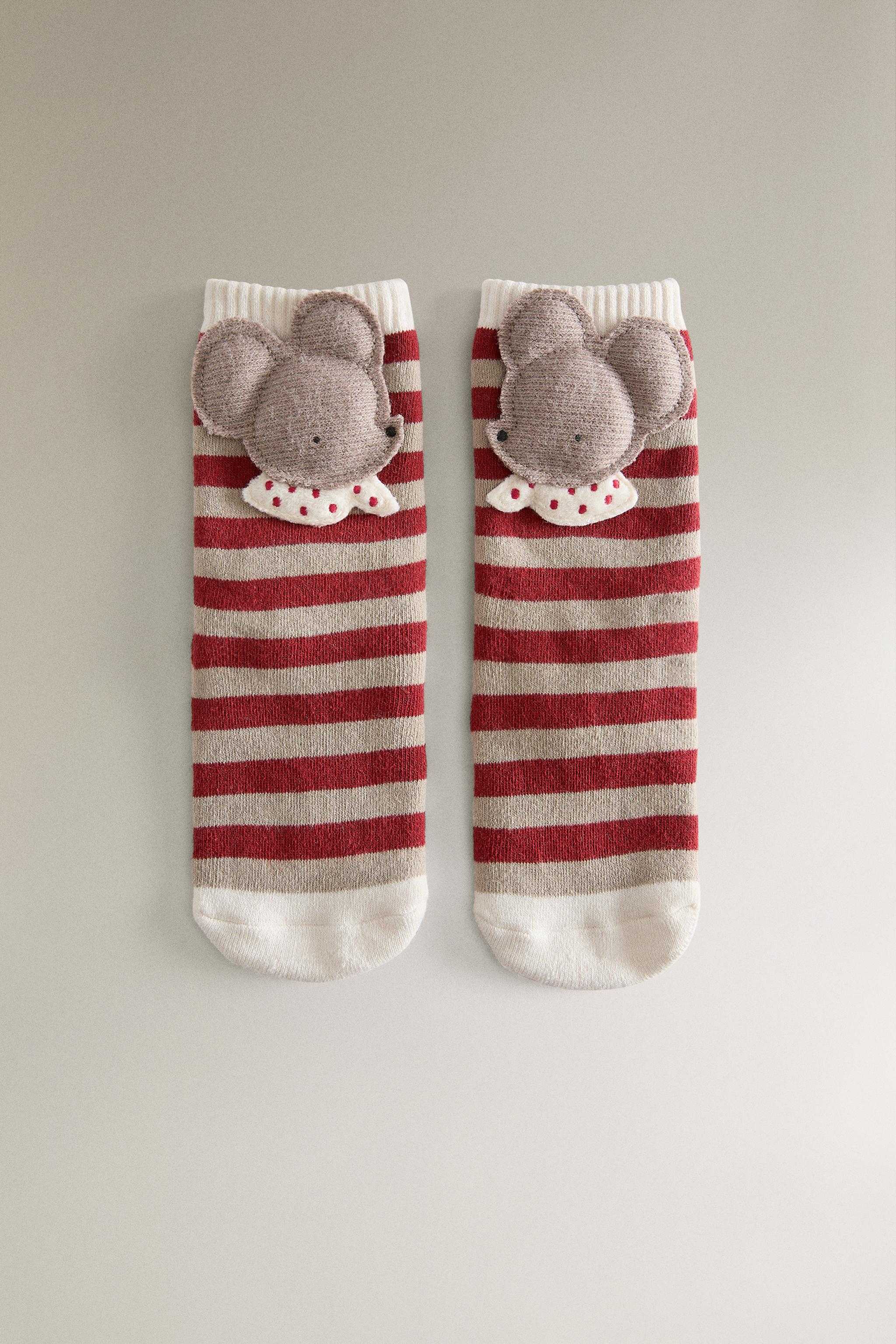CHAUSSETTE ENFANT NOËL SOURIS